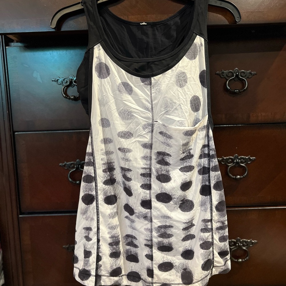 lululemon athletica Black and White Tank Top